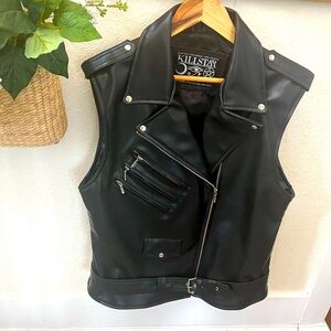 KILLSTAR 100%Vegan Synthetic Leather Vest
